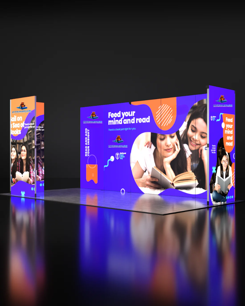Foldable SEG Backlit Exhibition Display - Model 19