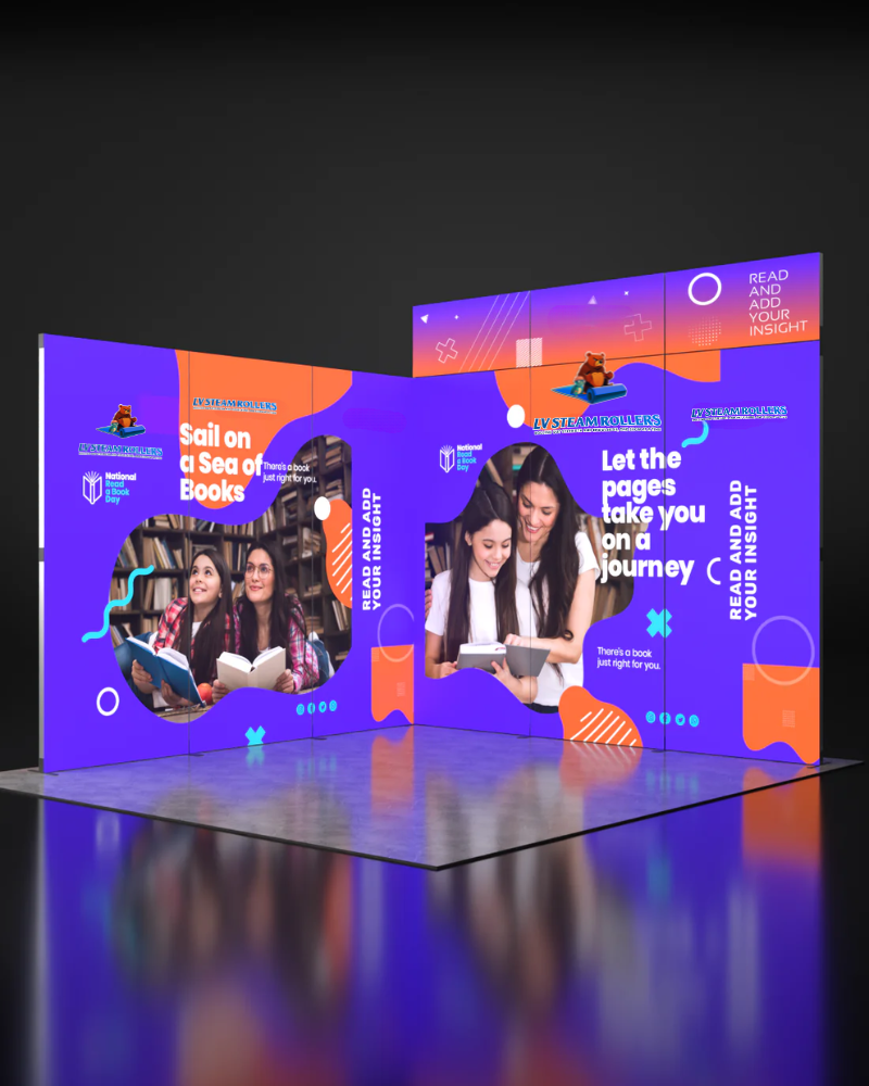 Foldable SEG Backlit Exhibition Display - Model 7